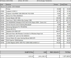 Factura PcComponentes 2010.webp